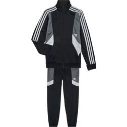 adidas Junior Colourblock 3 Stripe Tracksuit