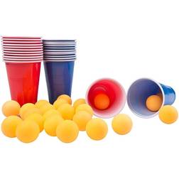 Jeu beer pong bière et d'alcool jeu à boire fête soirée 24pcs gobelets et balles