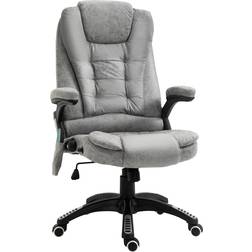 Vinsetto Office Chair w/ Heating Massage Points Relaxing Reclining Grey Grey