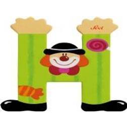 Sevi Wooden letter H, Clown 81744