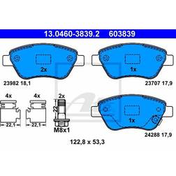 ATE 13.0460-3839.2 Jeu de Plaquettes de Frein Avec Accessoires