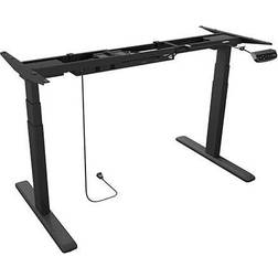 RaidSonic Technology ICY BOX Zit-sta-bureauframe Elektrisch in hoogte verstelbaar Hoogte: 620 tot 1280 mm (b x d) 1047 mm x 300 mm Zwart IB-EW206B-T 60867