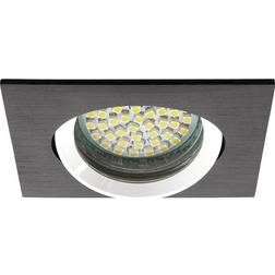 Kanlux Support de spot encastrable perçage 70-75mm rond Noir anodisé
