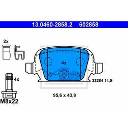 ATE ATE 13046028582 bromsbeläggsats skivbroms