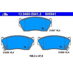 ATE 13.0460-5941.2 Juego De Pastillas De Freno Con Avisador Acústico De Desgaste NISSAN Sunny 3 Liftback