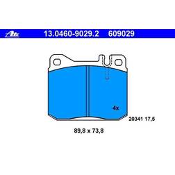 ATE 13046090292 bromsbeläggsats skivbroms