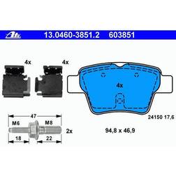 ATE 13.0460-3851.2 Juego De Pastillas De Freno 207 Hatchback 207 CC 207 SW