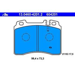 ATE 13.0460-4201.2 Juego De Pastillas De Freno Preparador Para Indicador Desgaste Excl. Contacto De Avisador Desgaste MERCEDES-BENZ: 190