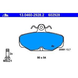 ATE 13.0460-2928.2 Juego De Pastillas De Freno