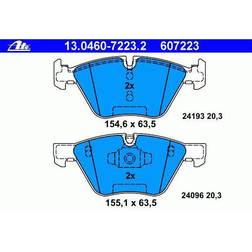 ATE 13.0460-7223.2 Remblokkenset BMW 1 Hatchback 1 Coupe