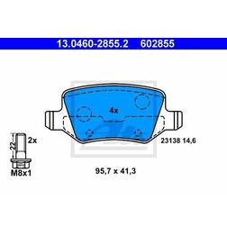 ATE Kit Pastiglie Freno 13.0460-2855.2