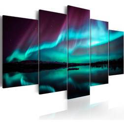 Artgeist Night Light II turkis/sort/lilla print Billede