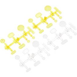 Axial LED Lens Set Yellow Clear (4)