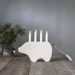 Star Trading Dawn White Adventsljusstake 28.5cm