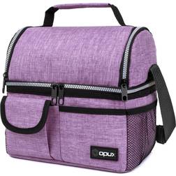 OPUX Two Sided Double Deck Insulated Lunch Box