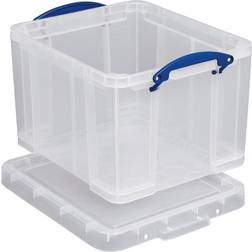Really Useful Boxes Plastic Clear Oppbevaringskurv 35L