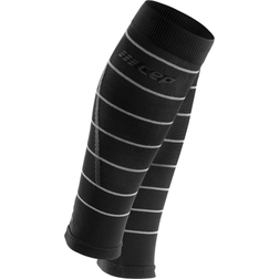 CEP Women Reflective Calf Sleeves - Black/Silver