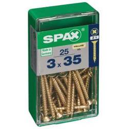 Spax Caja 25 Unid. Tornillo Madera 397 Cab. Plana Yellox 3,0x35 mm