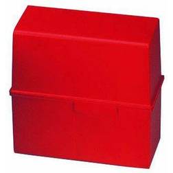 HAN 976-17 Boíte À Fiches En Plastique Pour Env. 400 Fiches A6 165 x 128 x 96 mm Rouge