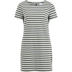 Vila Vitinny New S S Dress Noos - Magenta Haze/Stripes Snow White