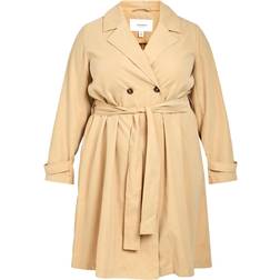 Evoked Vila Kåpe ViJulilan L/S Trench Coat - Beige