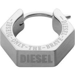 Diesel Men's Hoop Earring - Silver