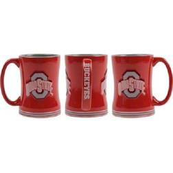 NCAA Ohio State Buckeyes Relief Sculpted Team Color Logo Coffee Mug