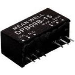 Mean Well DPB09C-15 DC/DC-konverteringsmodul 300 mA 9 W Antal udgange: 2 x