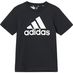 Adidas Essentials Linear Logo Cotton T-Shirt - Black/White Unisex