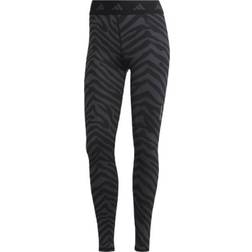 Adidas Hyperglam Techfit High-Waisted 7/8 Zebra Leggings Women's