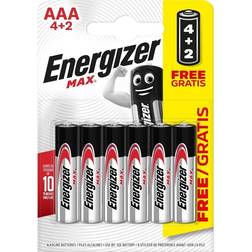 Energizer AAA Max Alkaline 6-pack