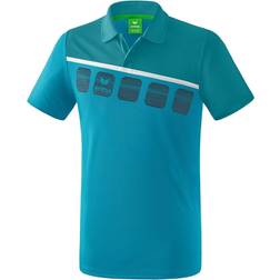 Erima 5-C Polo Shirt Men - Colonial Blue/White