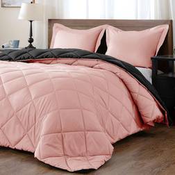 Downluxe Lightweight Solid Bedspread Black, Yellow, Orange, Red, Pink, Turquoise, Green, Grey, Brown, Blue, Purple (233.7x223.5cm)