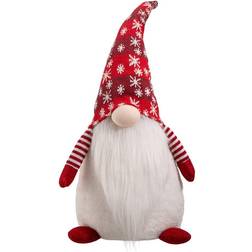 GlitzHome H Fabric Gnome Christmas Decoration