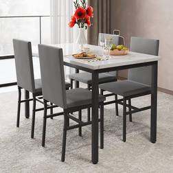 MIERES Dining Table Set for 4 Dining Set 47x11"