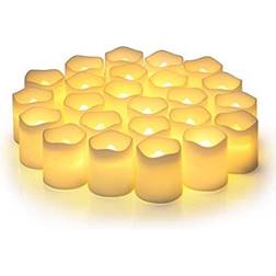 SHYMERY Flameless Votive LED Candle 2.5cm 24pcs