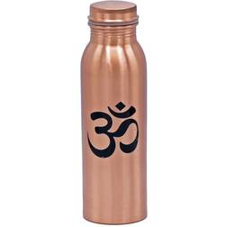 Yogi & Yogini Bouteille OM En Cuivre Avec Bouchon À Vis 750 ml Gourde 0.75L