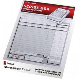 Rexel Scribe 654 Counter Sales Receipt 2 Part Refill 100-pack