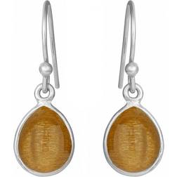 Susanne Friis Bjørner Drop Earrings - Silver/Brown