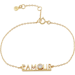 Hultquist L'amour Bracelet - Gold/Transparent