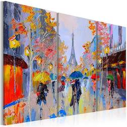 Arkiio Rainy Paris Tavla 90x60cm 3st