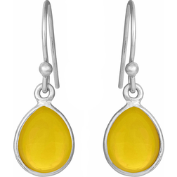 Susanne Friis Bjørner Drop Earrings - Silver/Yellow