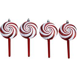 Nearly Natural Candy Cane Lollipop Red Christmas Tree Ornament 17.8cm 4pcs