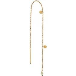 Stine A Dangling Petit Coin Earring - Gold/Peridot