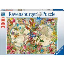 Ravensburger Flora & Fauna World Map 3000 Pieces