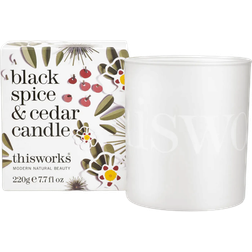 This Works Black Spice & Cedar Scented Candle 220g