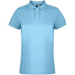 ASQUITH & FOX Women’s Classic Fit Polo Shirt - Cornflower