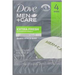 Dove Men+Care Body + Face Bar Extra Fresh 4-pack