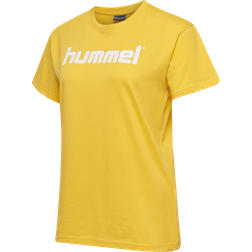 Hummel Go Cotton Logo T-shirt Woman S/S - Sports Yellow