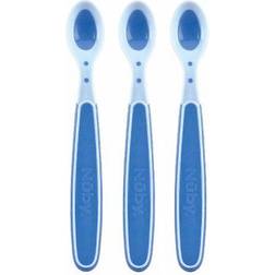 Nuby Patented Soft Edge Hot Safe Spoon 3m+ 3-pack